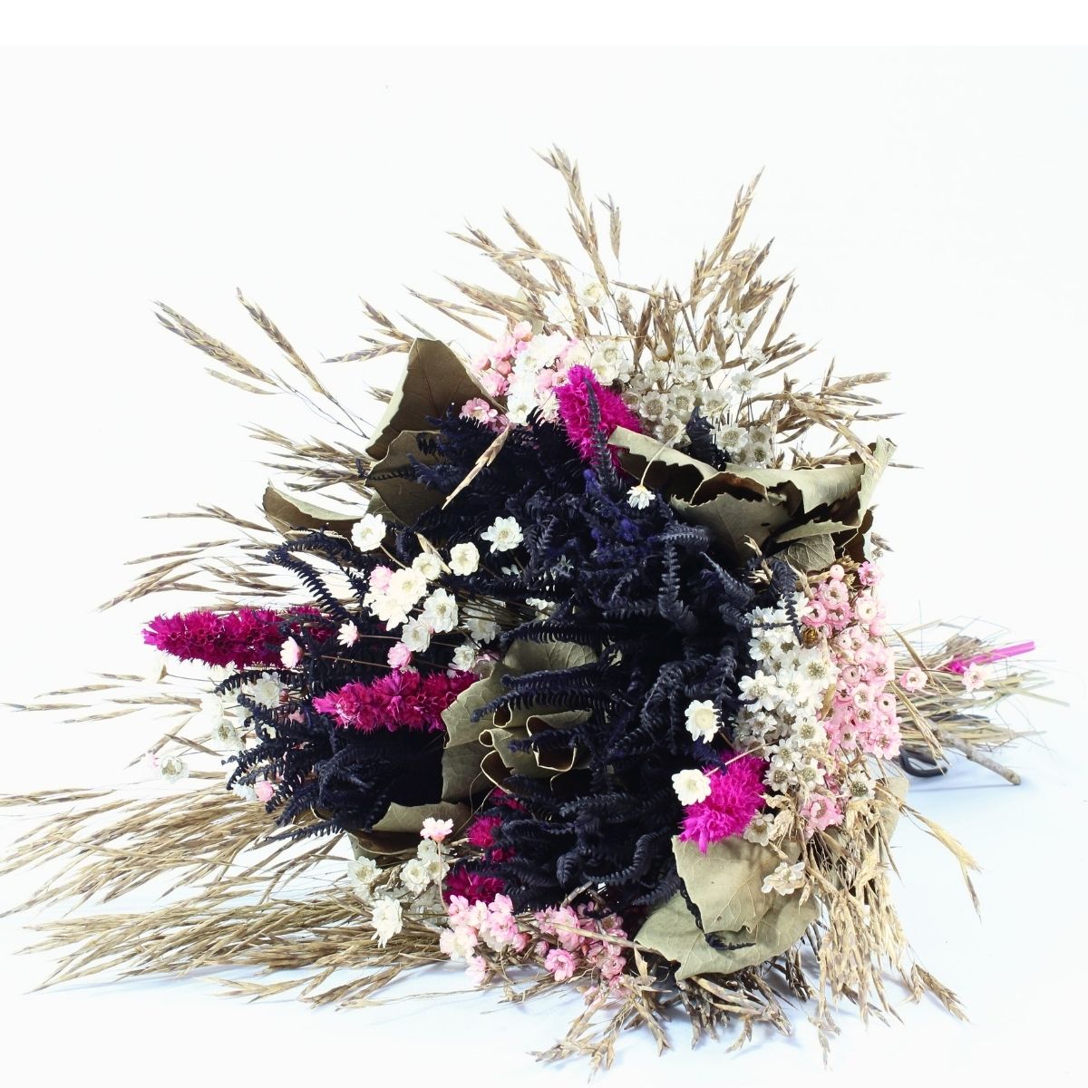 Planta Seca Buquê Variado Sempre Viva Multicolorido 40cm