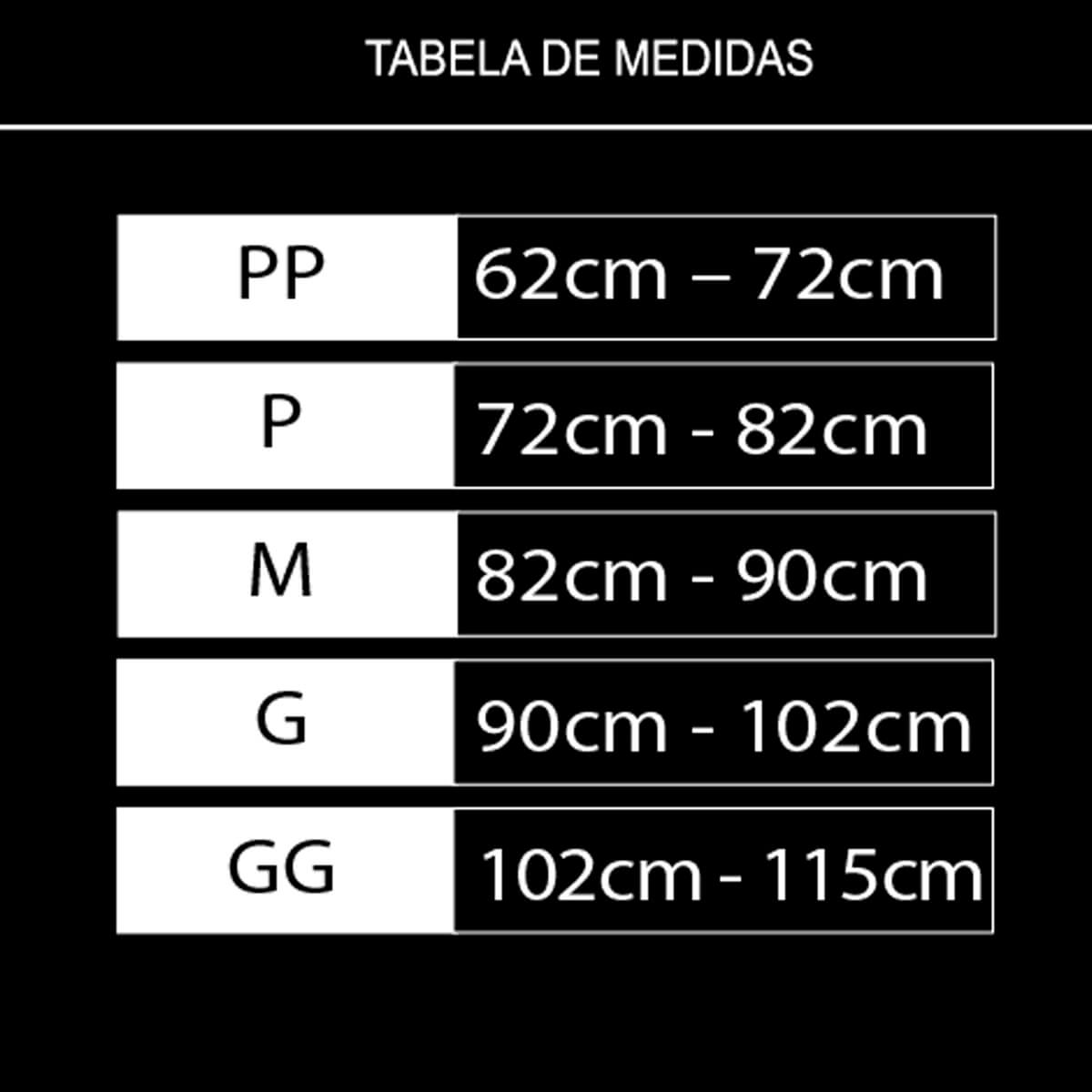 Tabela de Medidas