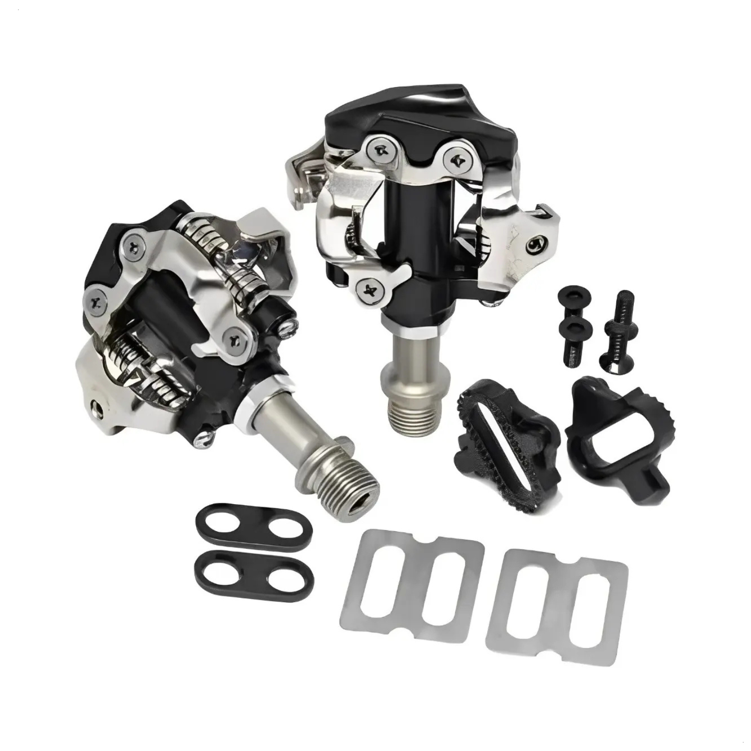 Pedal Clip Tsw Mtb Aluminio Preto Padrão Shimano com tacos