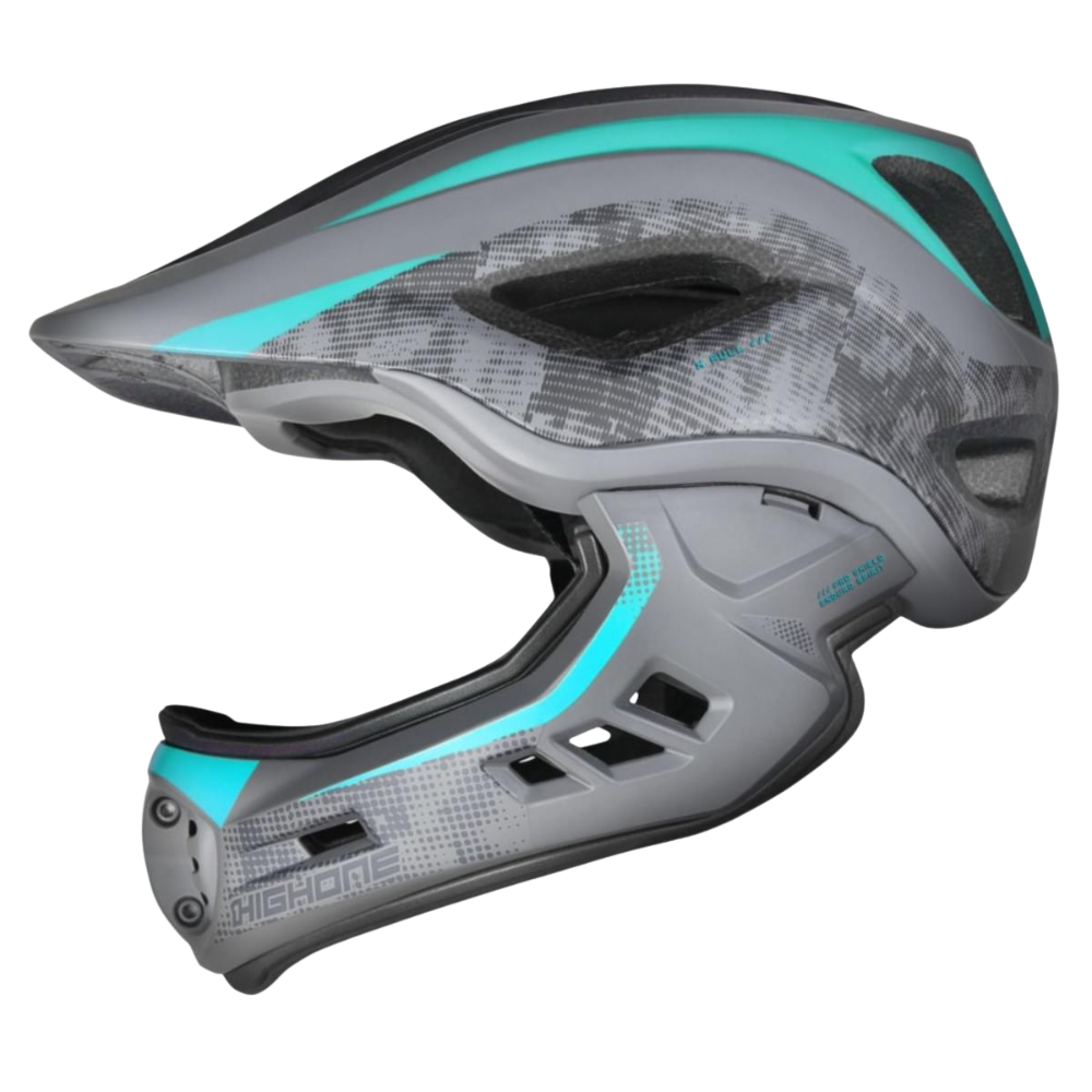Capacete Bike X Full Removível High One Tam G Cinza/Acqua