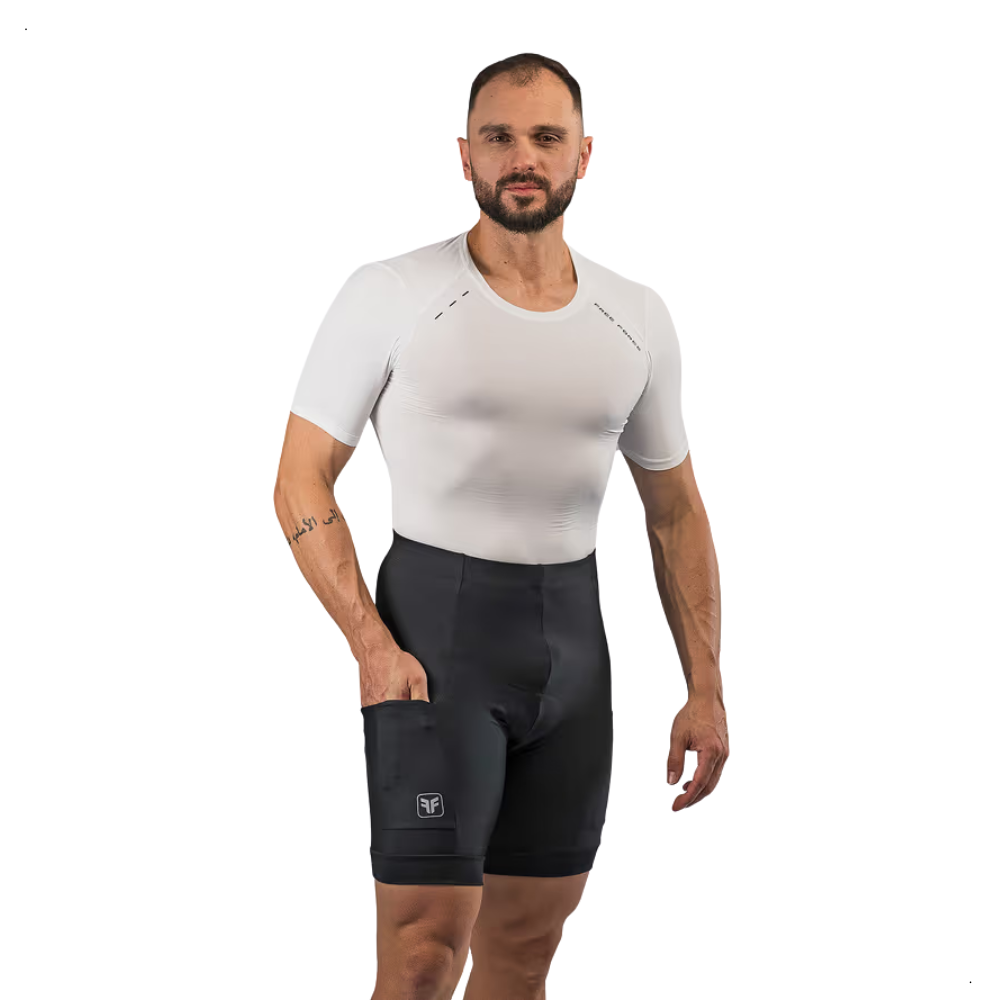 Bermuda Free Force Ciclismo Masculina Basic Tamanho P Preto