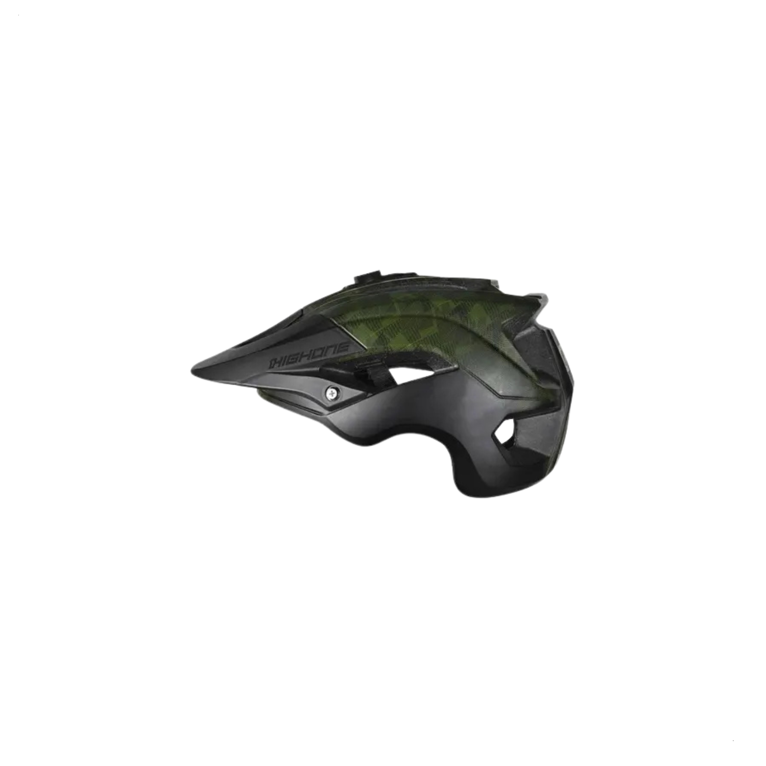 Capacete Bike Enduro High One Montano M Preto/Verde Militar