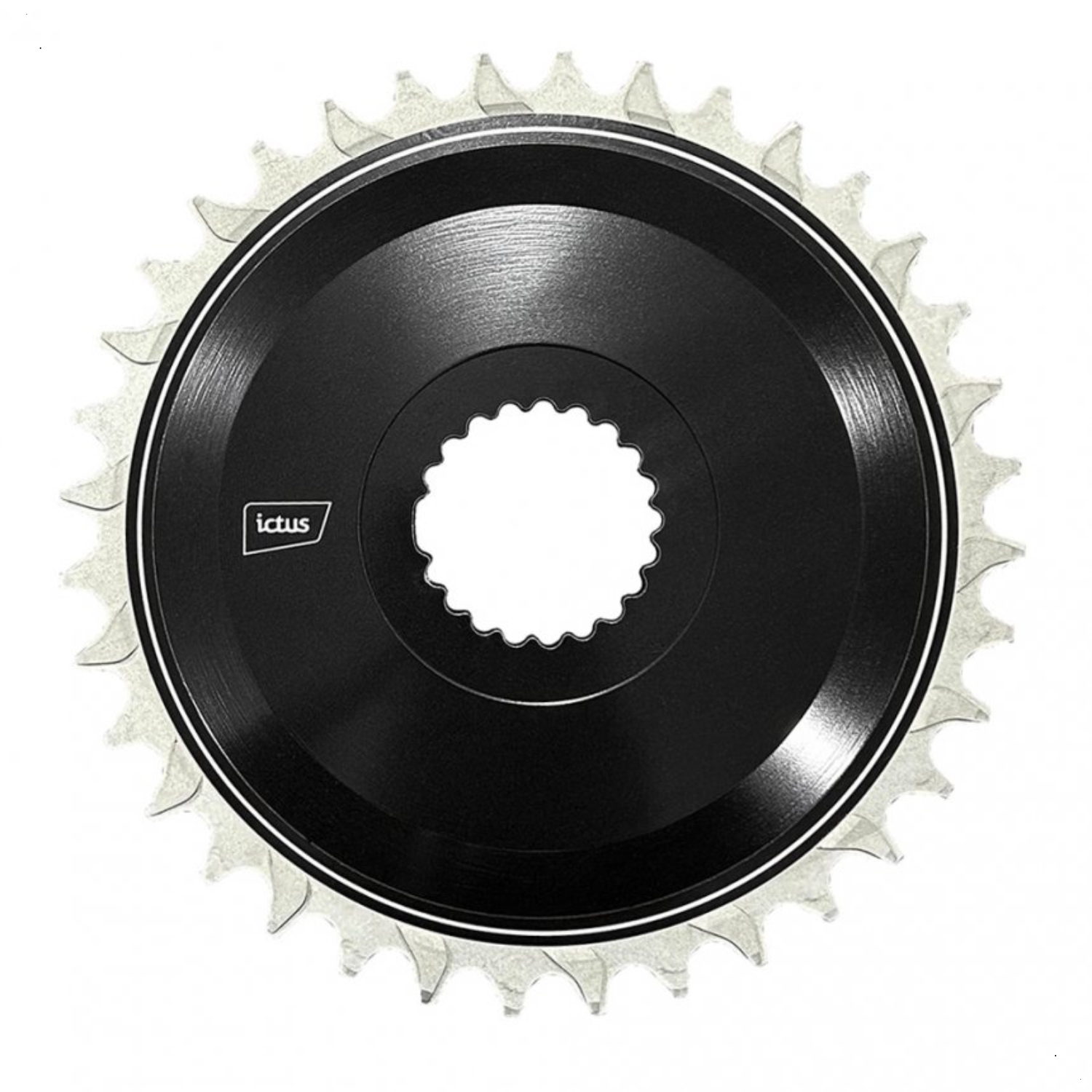 Coroa Ictus Direct SH 3MM Aero 36T Black Compativel Shimano