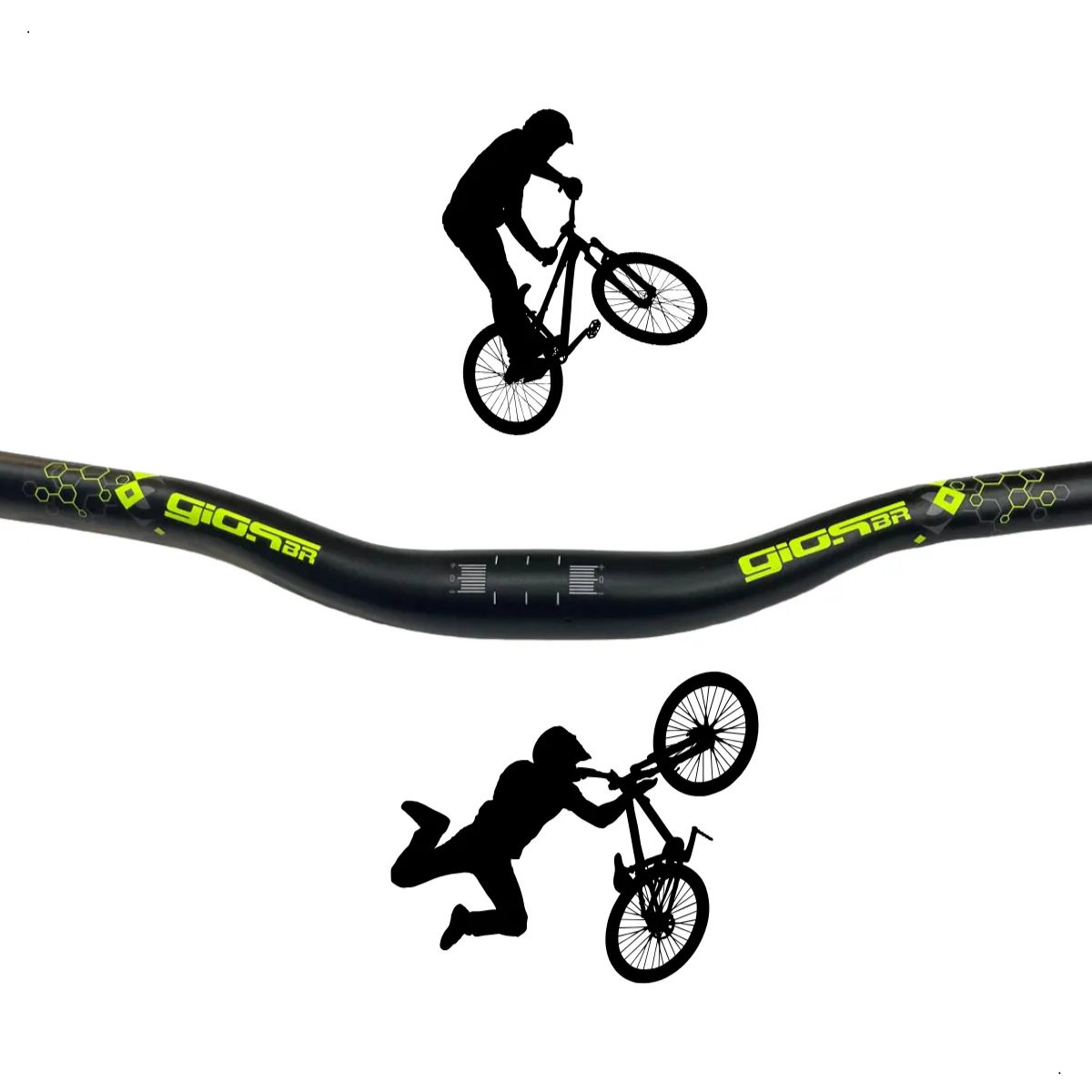 Guidão Bike Voador Gios Freehide Wheeling Grau 700mm - Amarelo