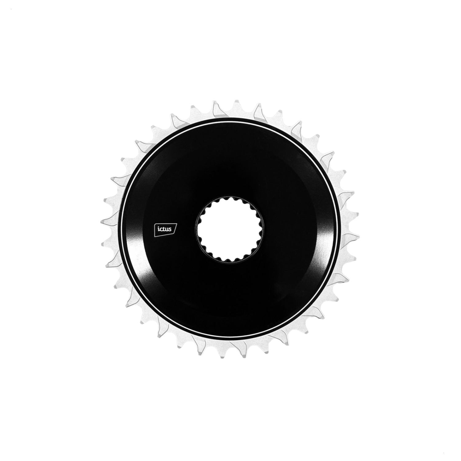 Coroa Ictus Direct Sh 0mm Aero 34T Black Compativel Shimano