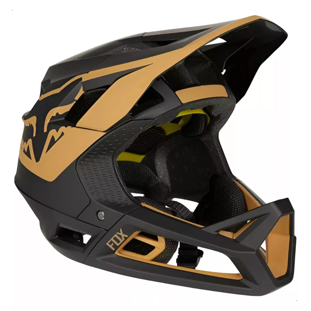 Capacete Fox Proframe - Preto/Dourado - XL