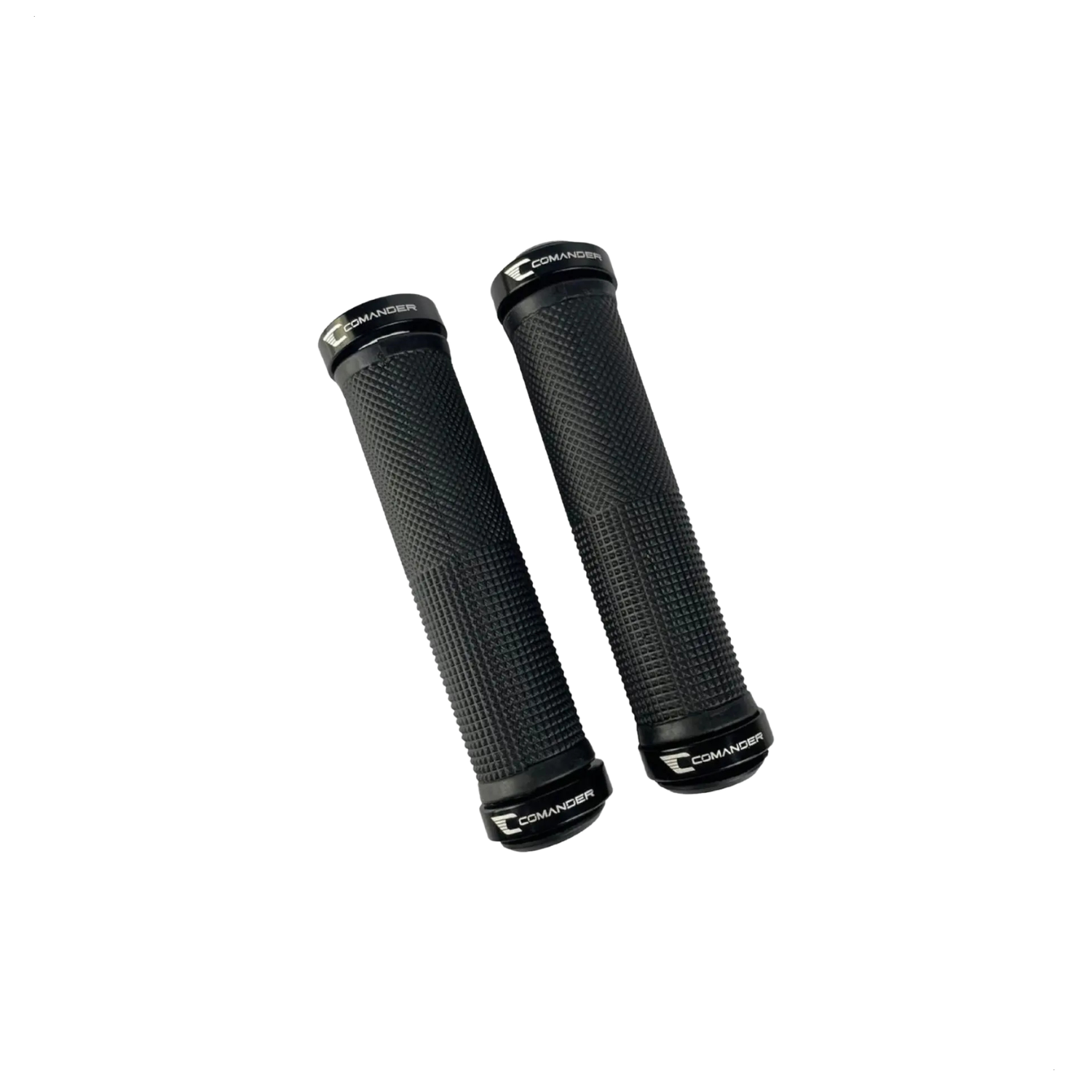 Manopla Comander Mtb Hm203 + Trava/Anel Aluminio Preto