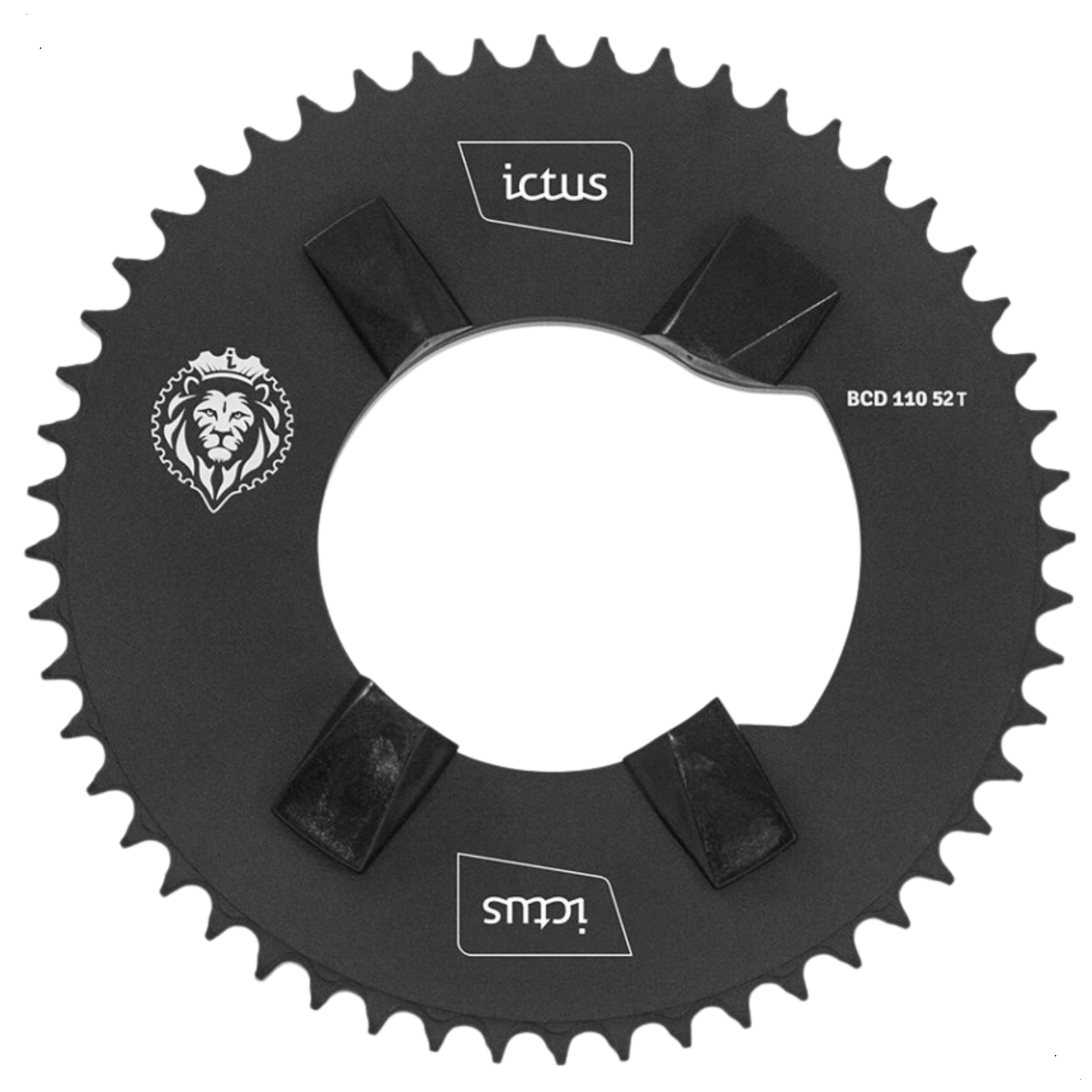 Coroa Ictus Indexada Bcd 110 Assimetrica Dura-Ace 9100 52T