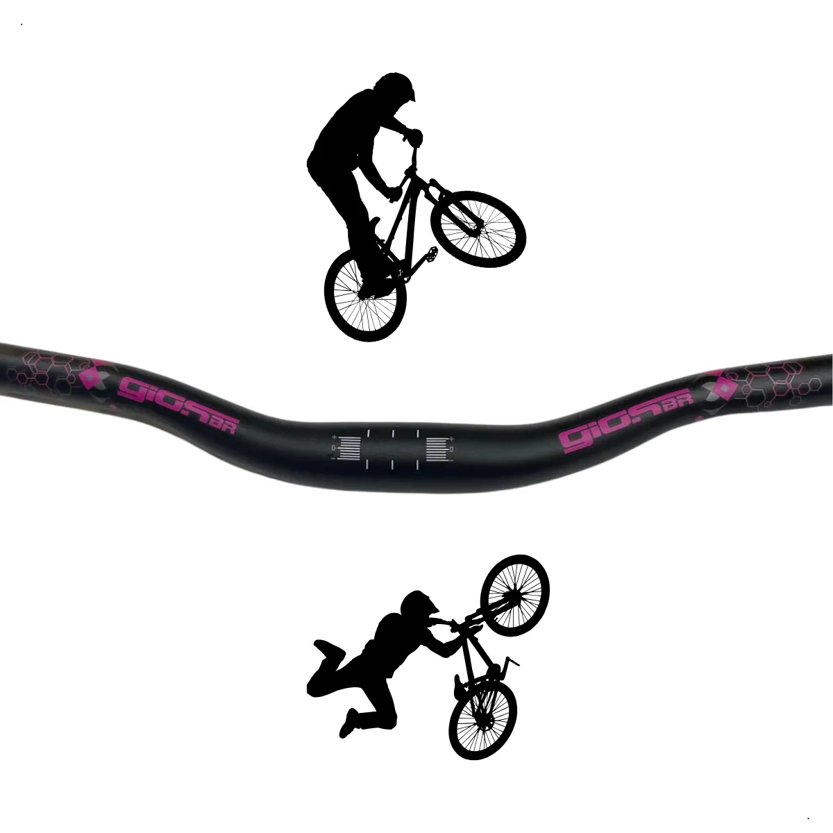 Guidão Bike Voador Gios Freehide Wheeling Grau 700mm
