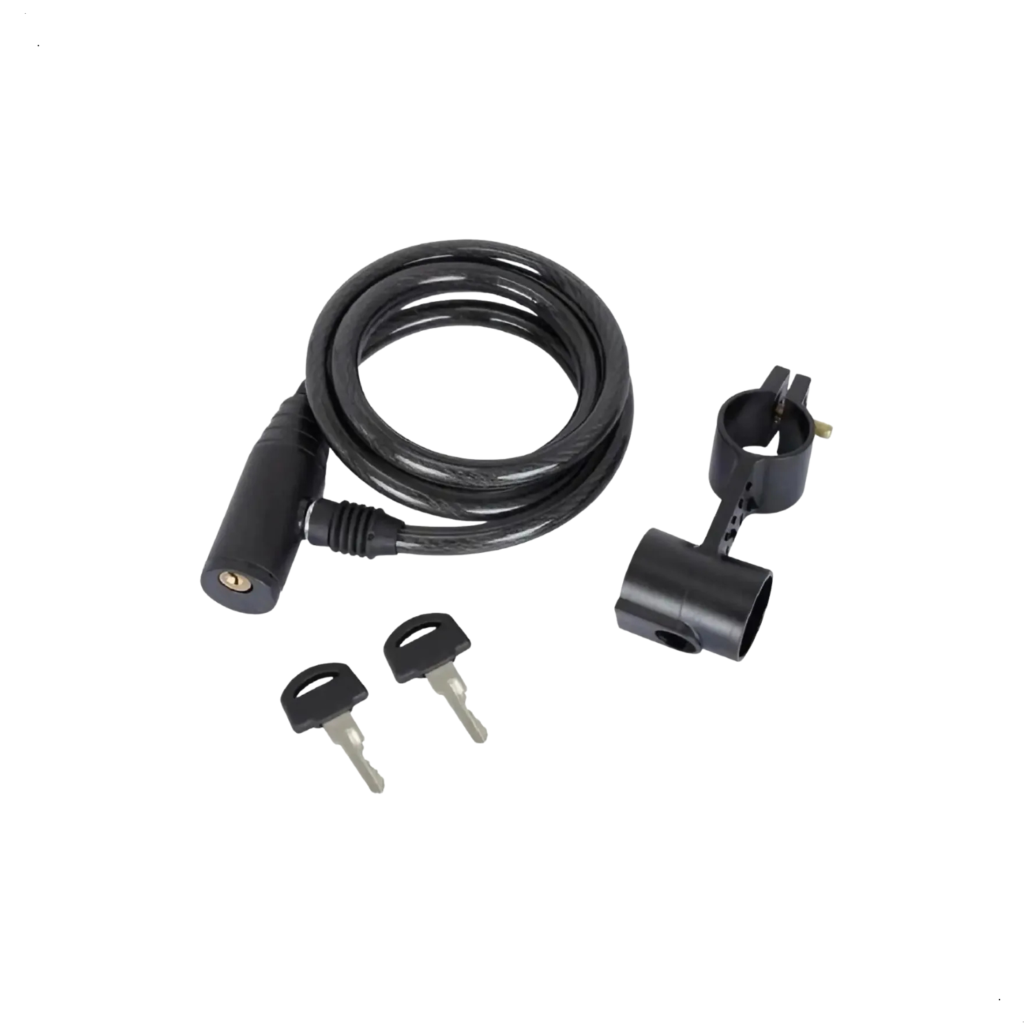 Cadeado Espiral Comander 6mm 1metro com Chave/Suporte