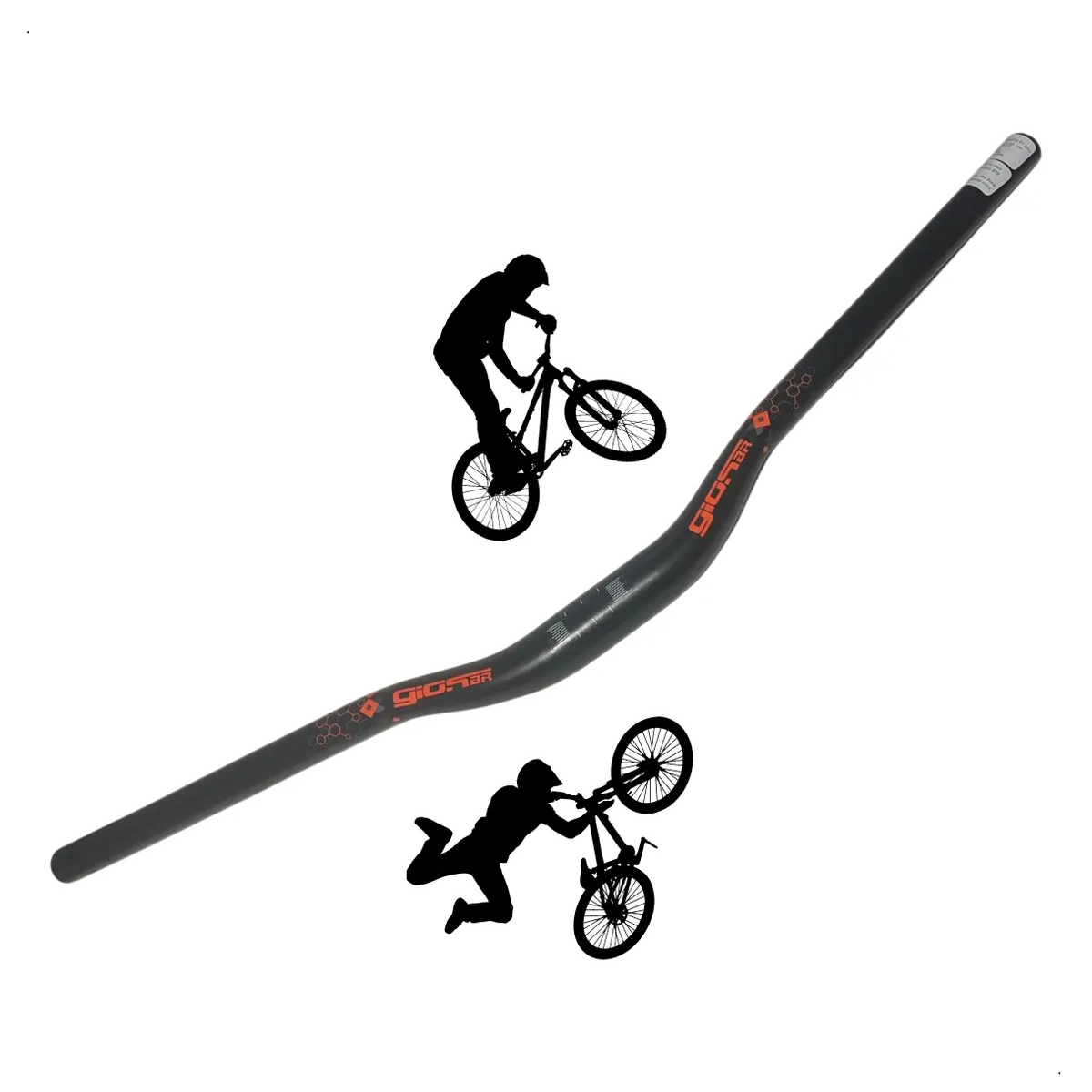 Guidão Bike Voador Gios Freehide Wheeling Grau 700mm - Laranja