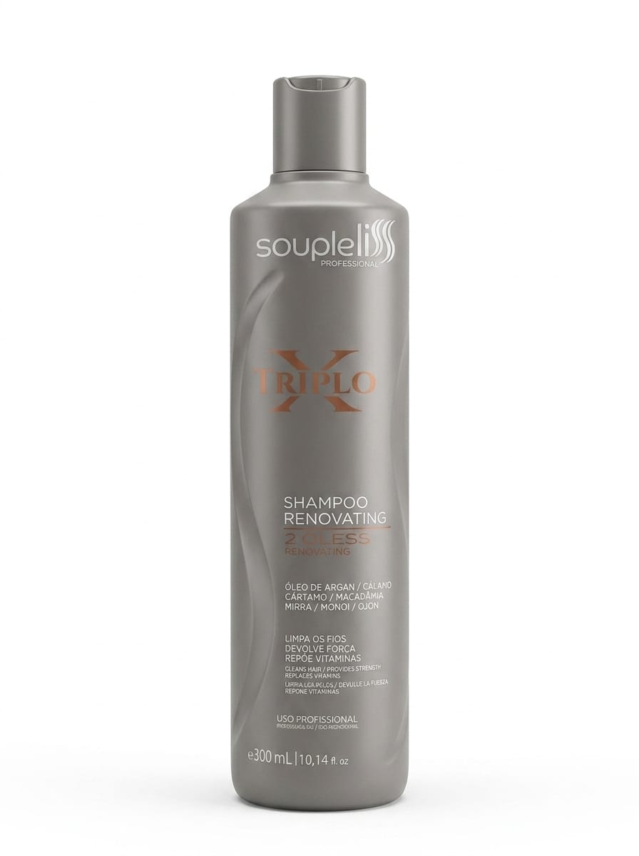 SOUPLELISS SHAMPOO RENOVATING HIDRATANTE TRIPLO X 300ML
