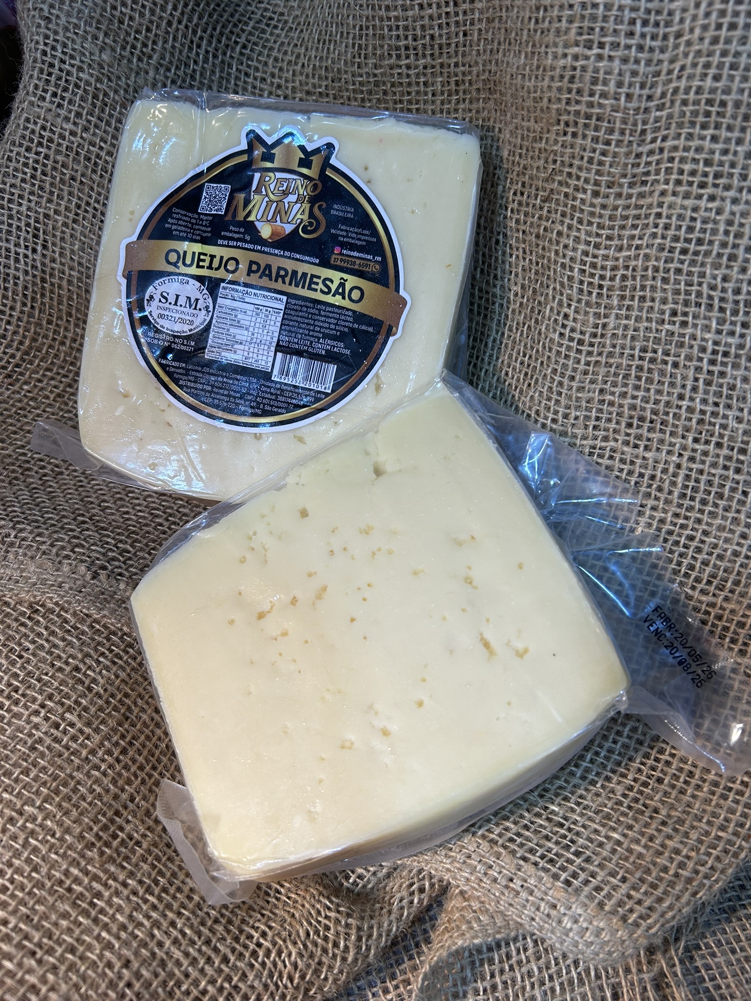 Parmesão Maturado 60 dias - Reino de Minas