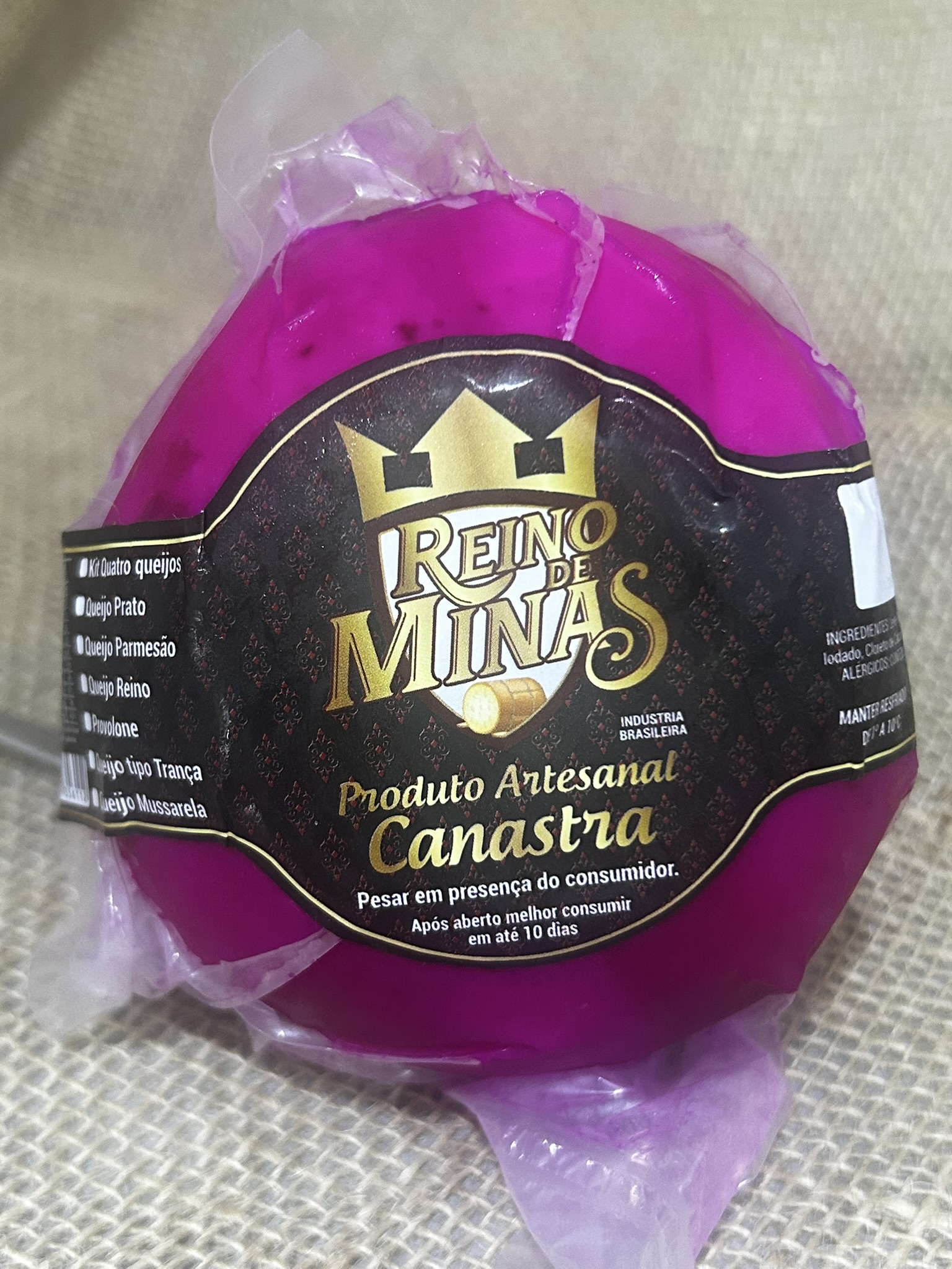 Queijo do Reino (bolinha) - 475g - Reino de Minas