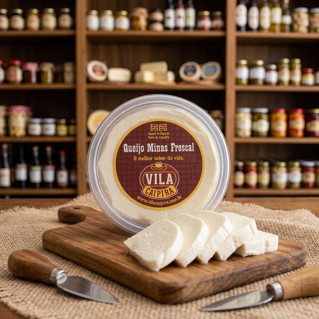 Queijo Minas Frescal - 500g - Vila Caipira