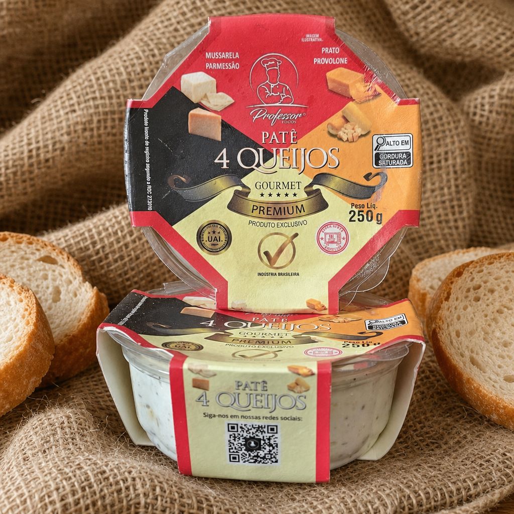 Patê de 4 Queijos - 220g
