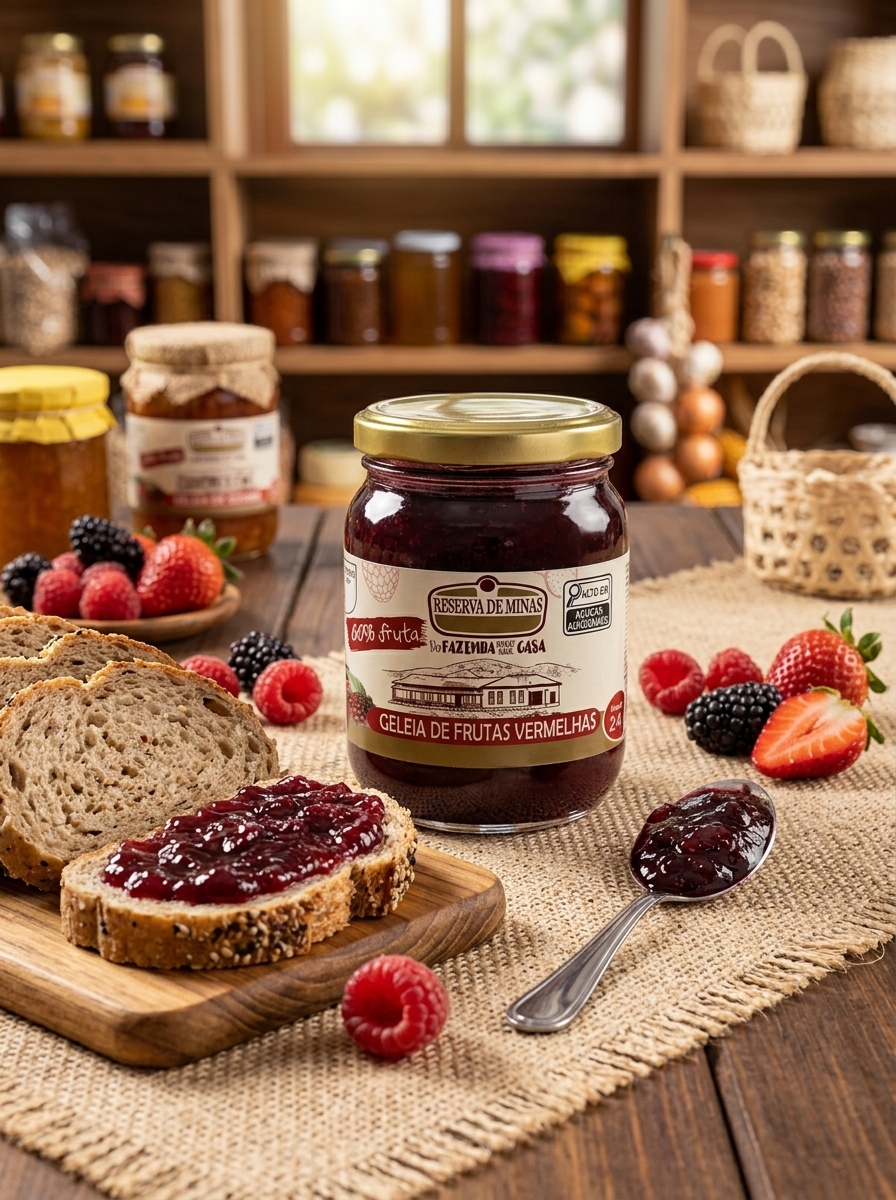 Geleia de Frutas Vermelhas - 200g - Reserva De Minas