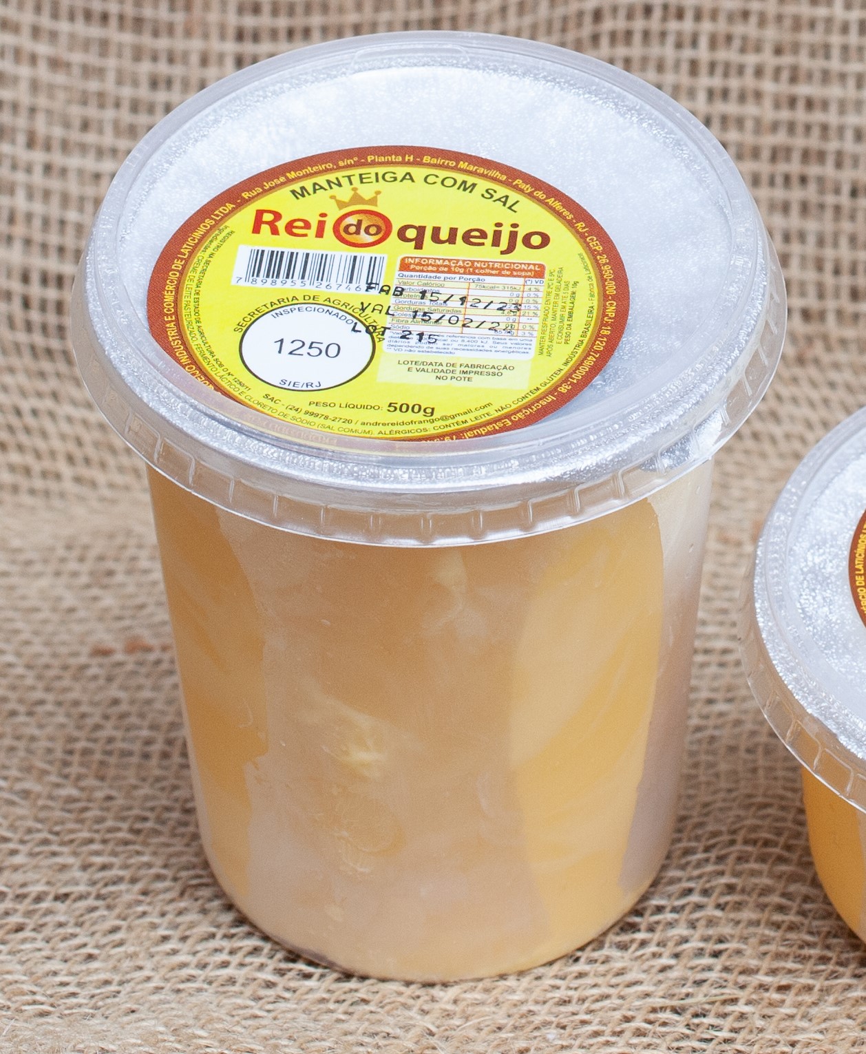 Manteiga com sal - 500g - Rei do Queijo