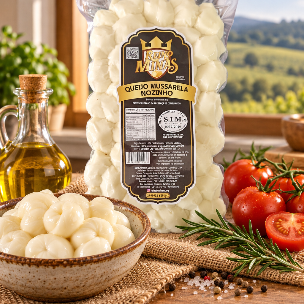 Mussarela Nozinho - 475g - Reino de Minas