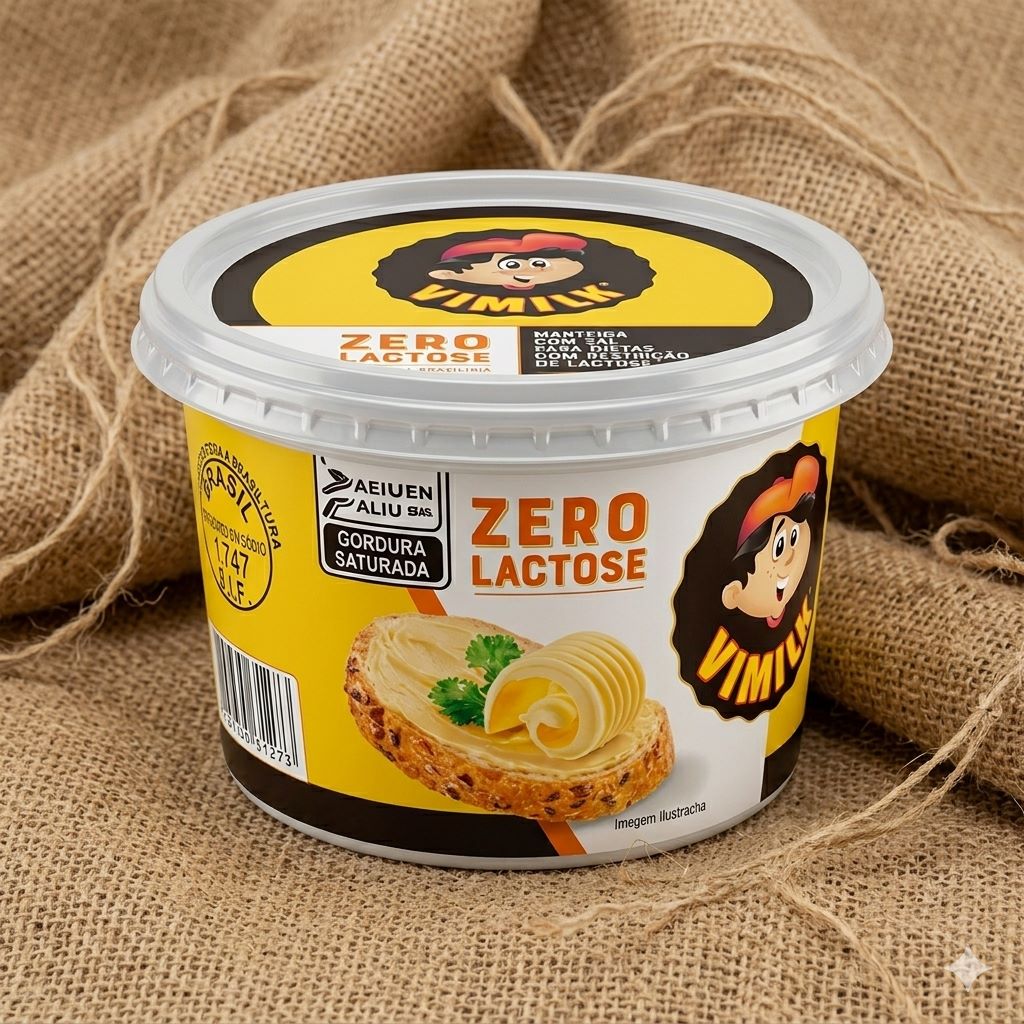 Manteiga Zero Lactose - 200g - Vimilk