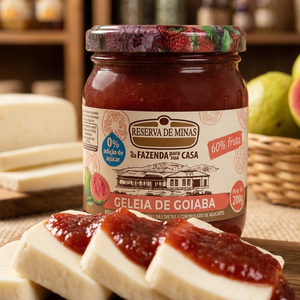 Geleia de Goiaba Zero Açúcar - 200g - Reserva De Minas