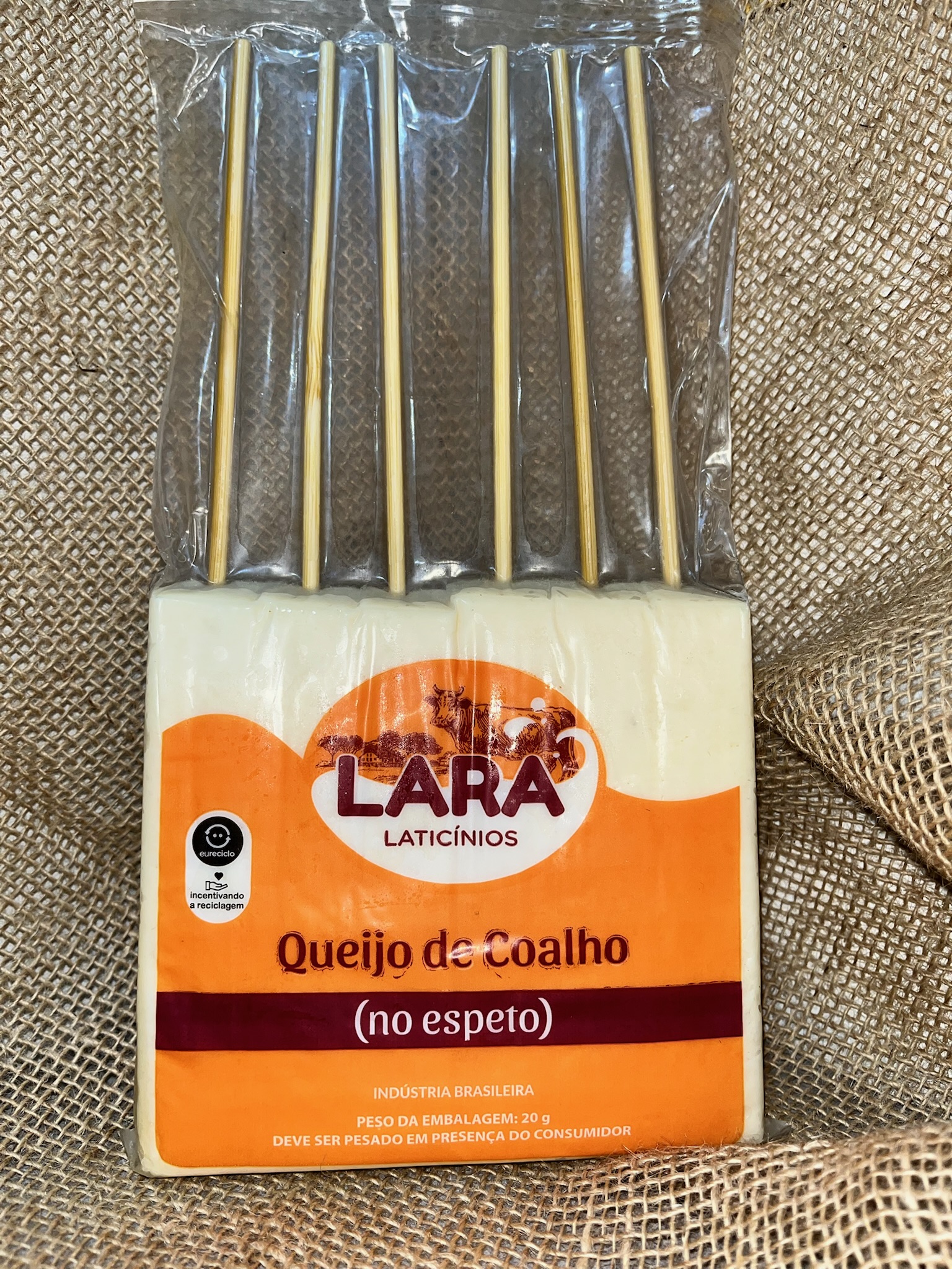Queijo Coalho em Palitos - 500g - Lara