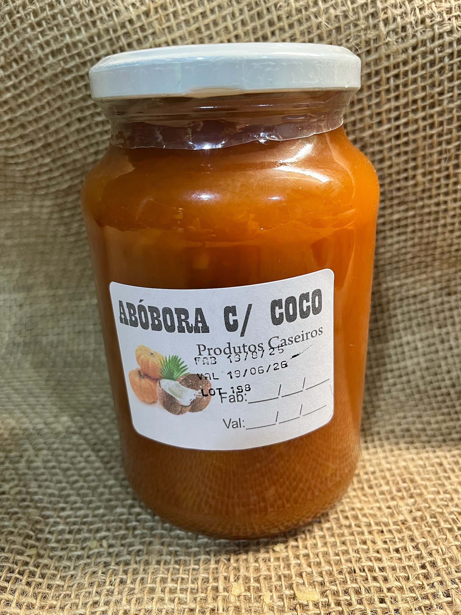 Doce de Abóbora com Coco - 680g - Rei do Queijo