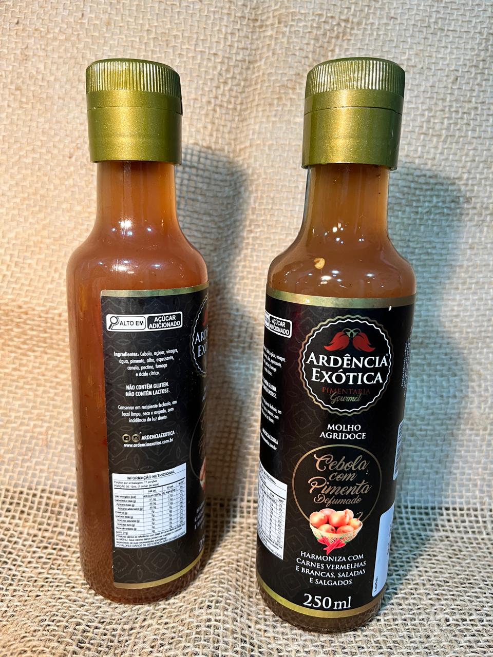 Molho Agridoce de Cebola com Pimenta Defumada - 250ml - Ardência Exótica
