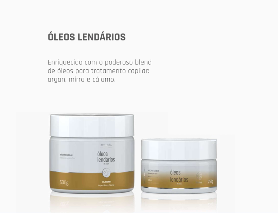 RED IRON KIT MÁSCARA ÓLEOS LENDÁRIOS 500g + OJON 500g