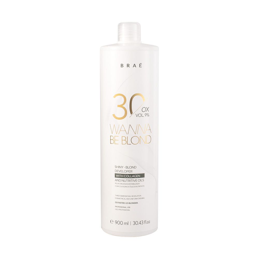 BRAÉ KIT 02 PÓS DESCOLORANTES 500g + 02 OXIDANTES 30 VOLUMES 900ml