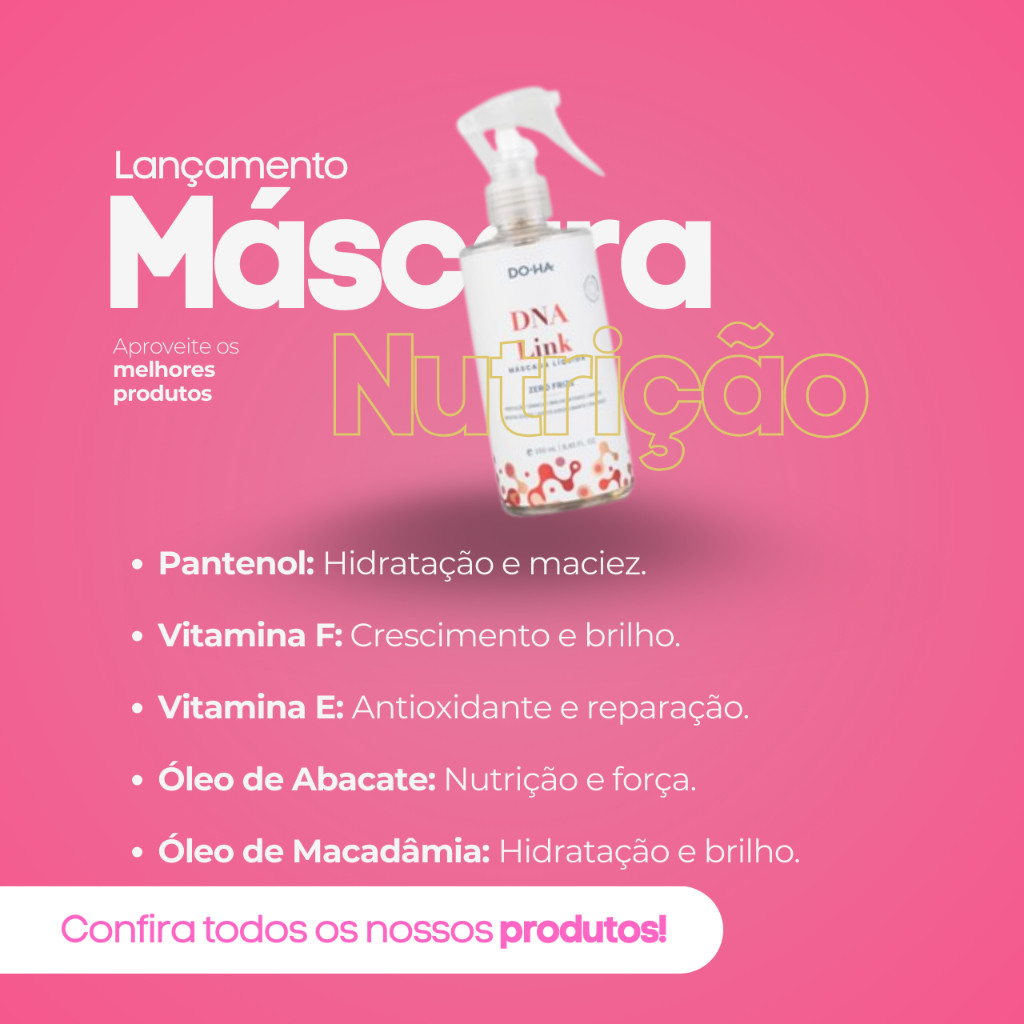 DOHA DNA LINK MÁSCARA LÍQUIDA - NUTRIÇÃO/HIDRATAÇÃO (PROFISSIONAL) 250ml