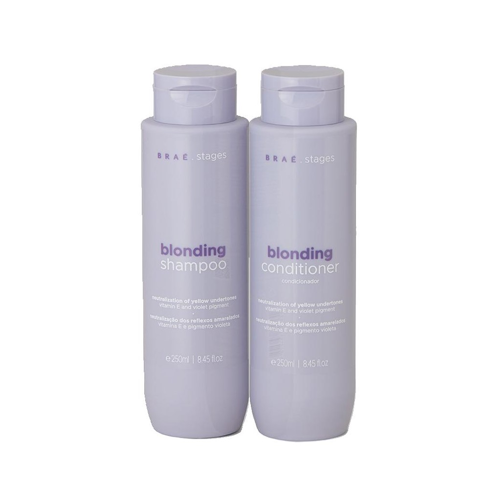 BRAÉ KIT STAGES BLONDING LOIRO SHAMPOO 250ml + CONDICIONADOR 250ml
