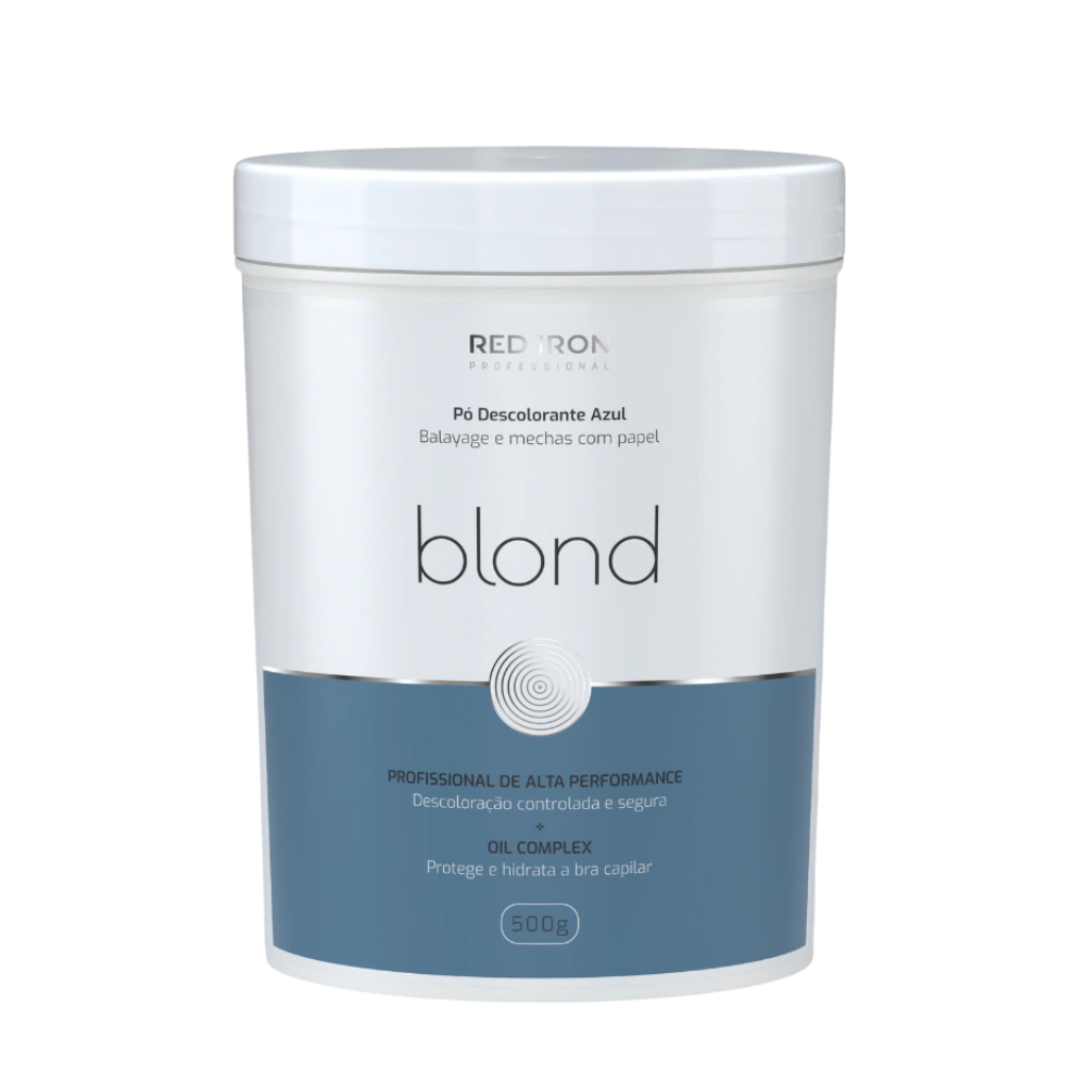 RED IRON KIT BLOND PÓ DESCOLORANTE AZUL 6X 500g