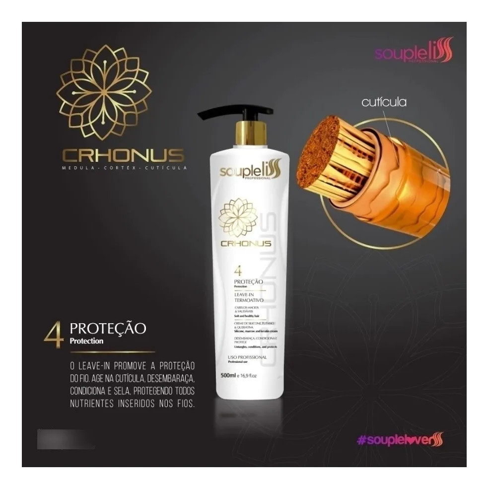 SOUPLELISS LINHA CRHONUS LEAVE IN TERMOATIVO 300ml