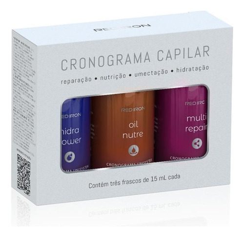 RED IRON CRONOGRAMA CAPILAR AMPOLA 3 x 15ml