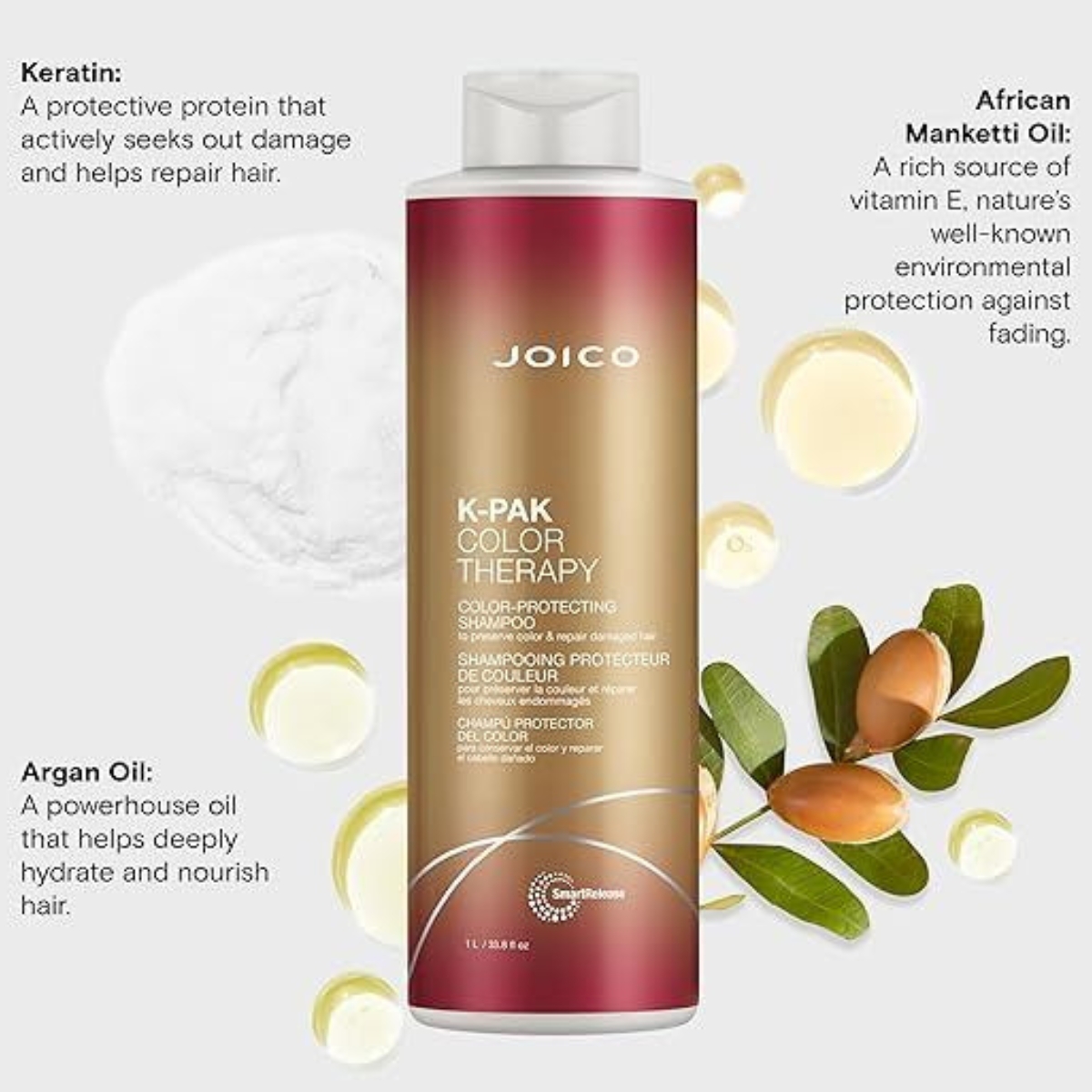 JOICO K-PAK COLOR THERAPY SHAMPOO PRESERVE COLOR & REPAIR DAMAGED 1.000ml