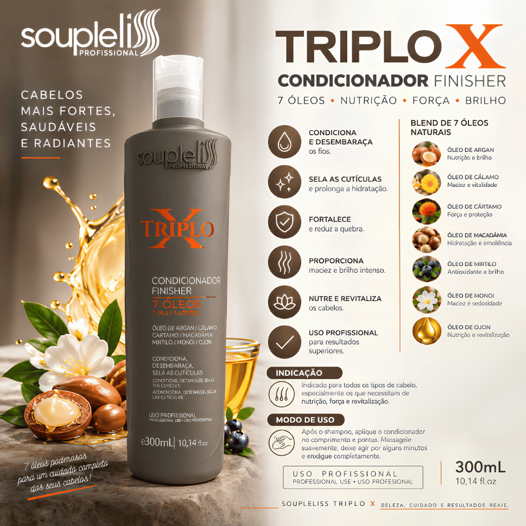 SOUPLELISS TRIPLO X CONDICIONADOR 300g