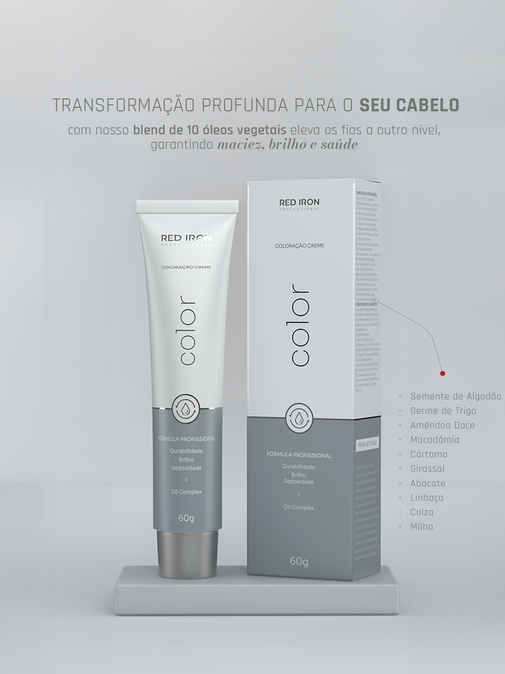 RED IRON COLORAÇÃO 7.31 - LOURO MÉDIO BEGE 60g