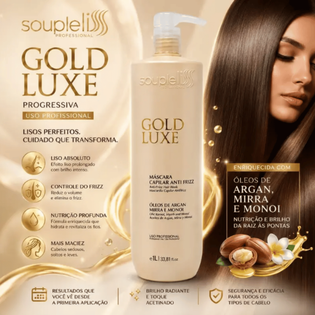 SOUPLELISS GOLD LUXE ATIVO REALINHAMENTO 1.000ml
