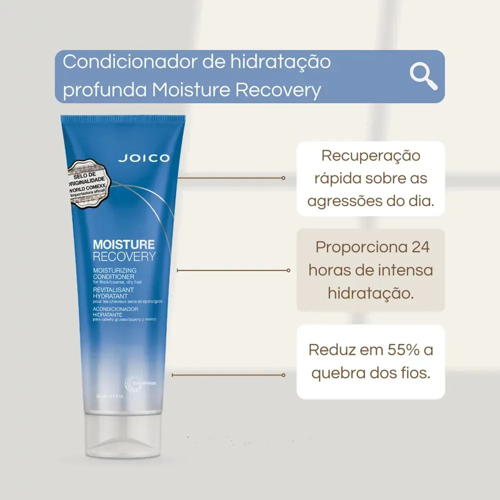 JOICO MOISTURE RECOVERY KIT SHAMPOO 300ml + CONDICIONADOR 250ml