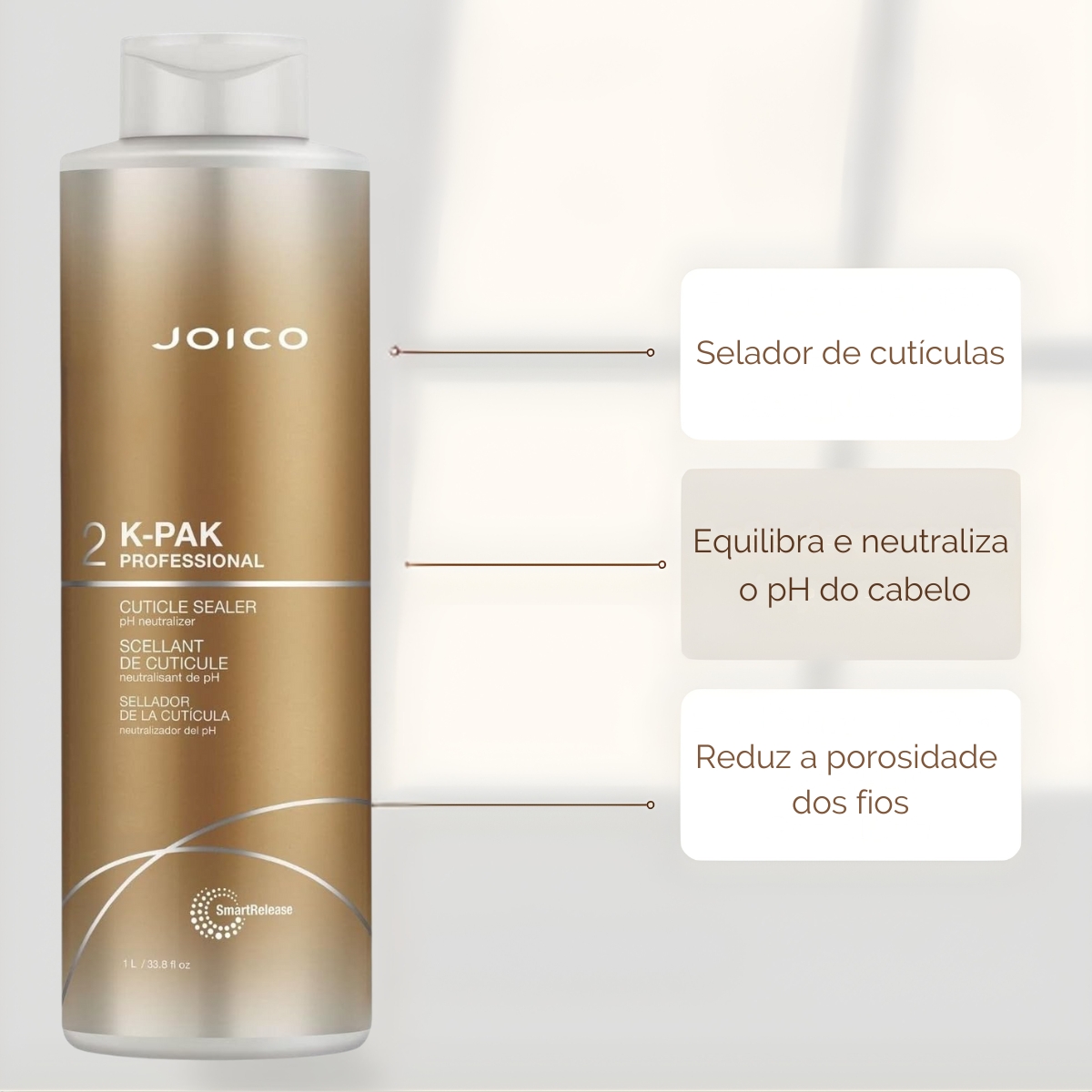 JOICO K-PAK STEP 2 PROFESSIONAL CUTICLE SEALER PH NEUTRALIZER 1L
