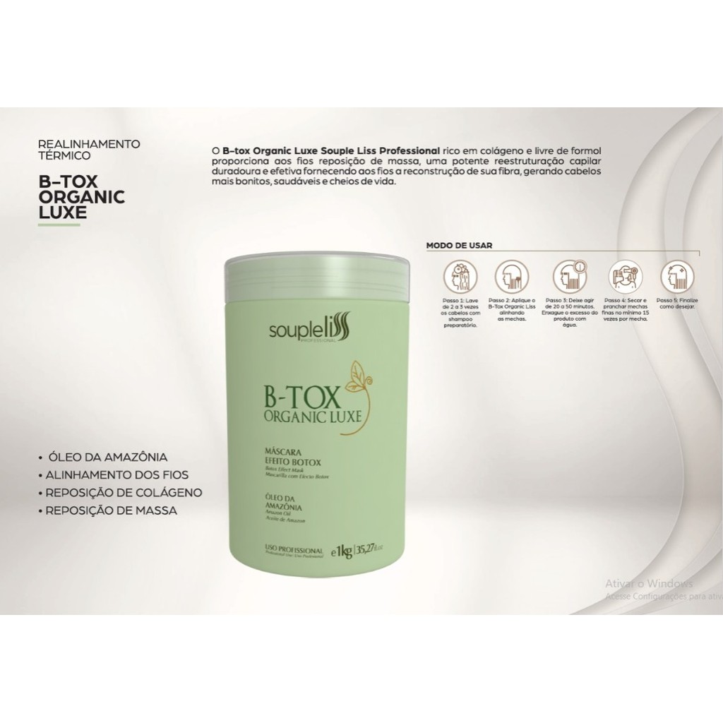 SOUPLELISS B-TOX ORGANIC LUXE 1.000g