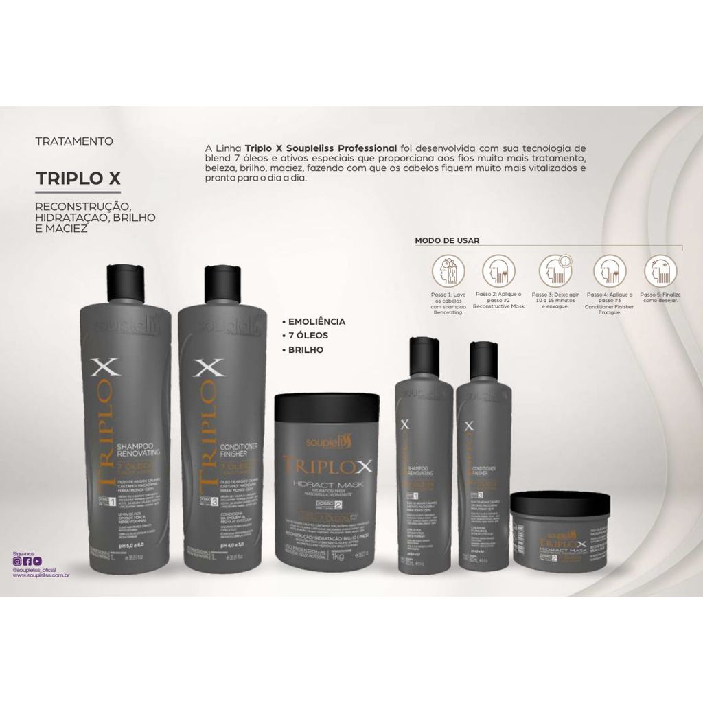 SOUPLELISS TRIPLO X RECONSTRUTIVE MASK 1kg