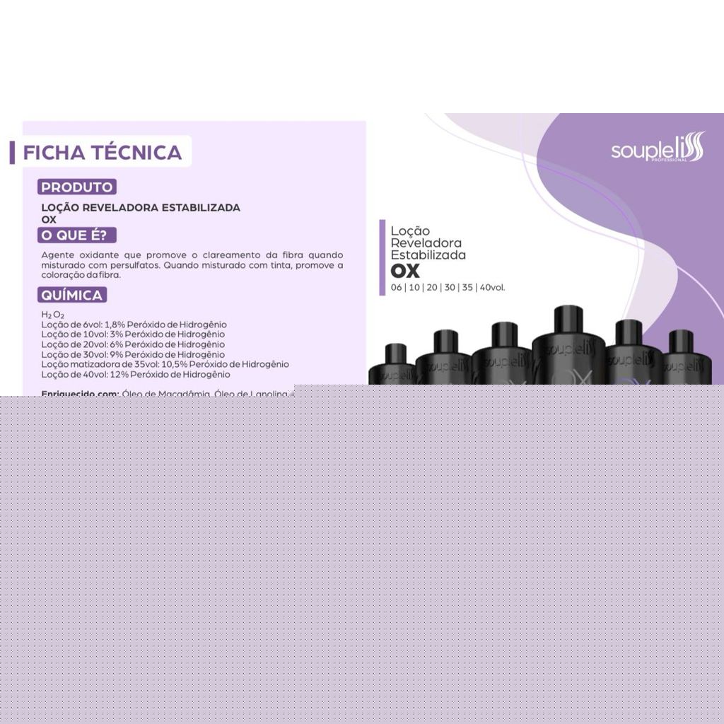 SOUPLELISS LOÇÃO REVELADORA 30 VOLUMES 900ml