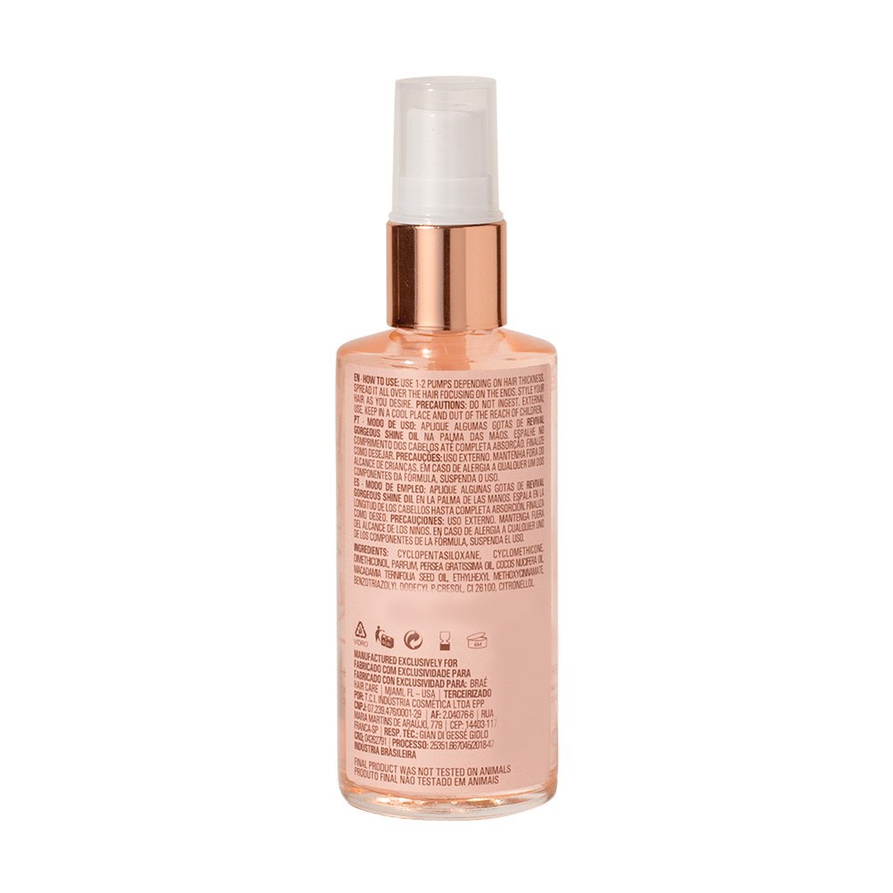 BRAÉ REVIVAL GORGEOUS SHINE OIL 60ml