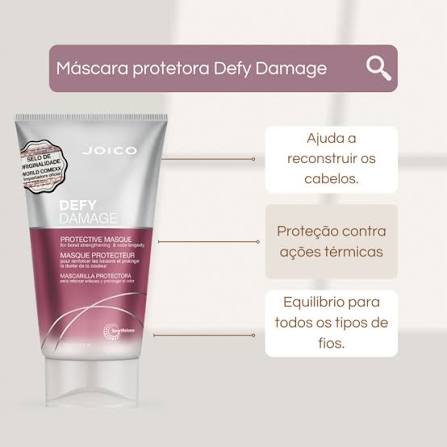 JOICO DEFY DAMAGE MÁSCARA NUTRITIVA E PROTETORA  DE DANOS 150ml