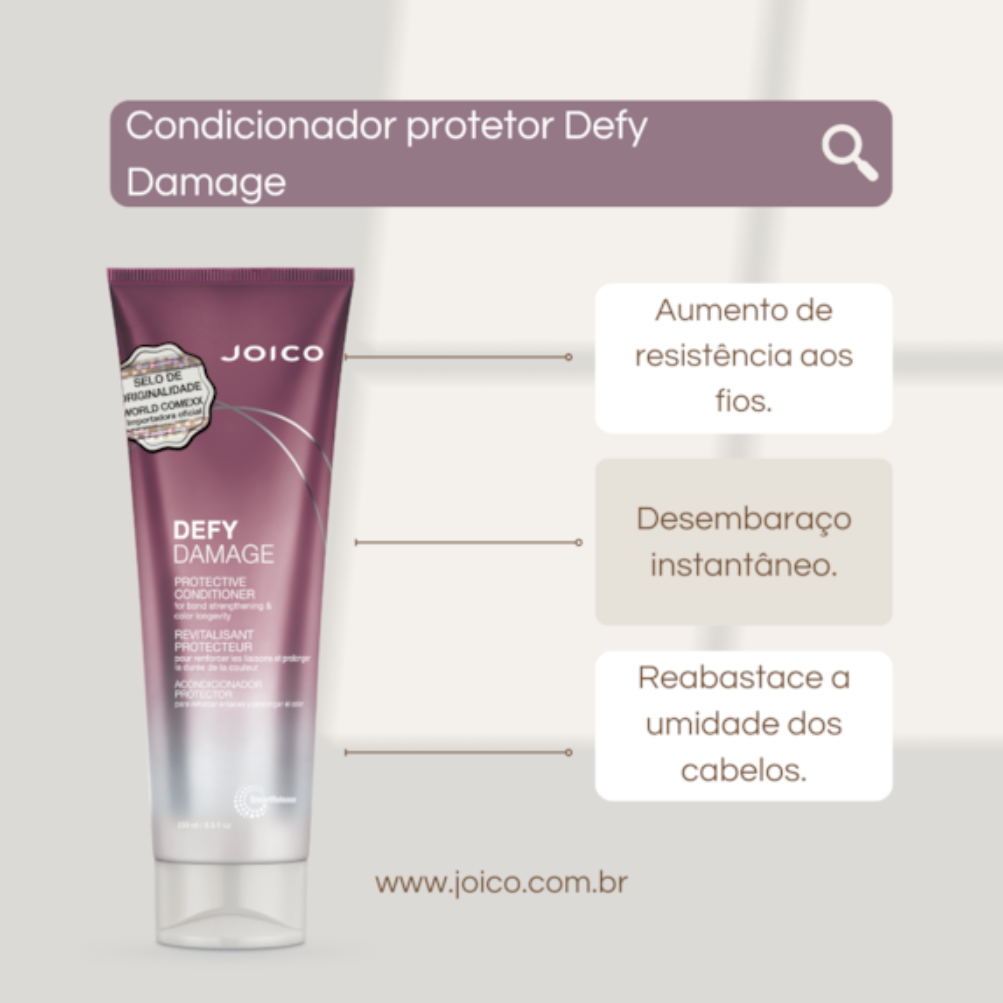 JOICO DEFY DAMAGE CONDICIONADOR E PROTETOR 1.000ml