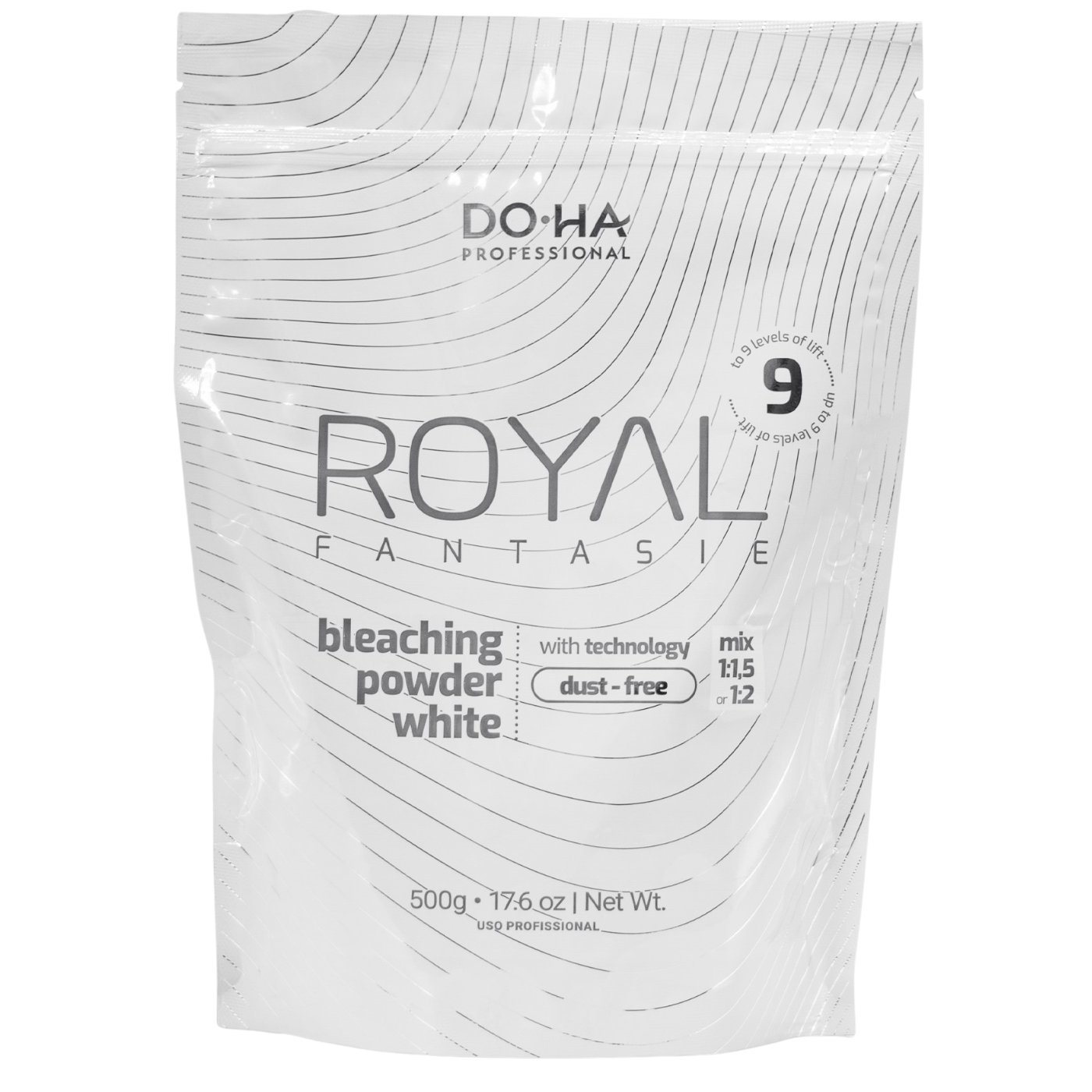 DOHA KIT 01 PÓ DESCOLORANTE BRANCO 500g + 01 OX 40 VOLUMES 900ml