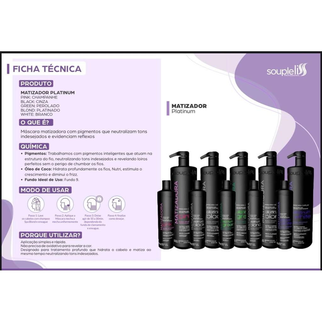 SOUPLELISS PLATINUM WHITE MÁSCARA MATIZADORA 1.000ml