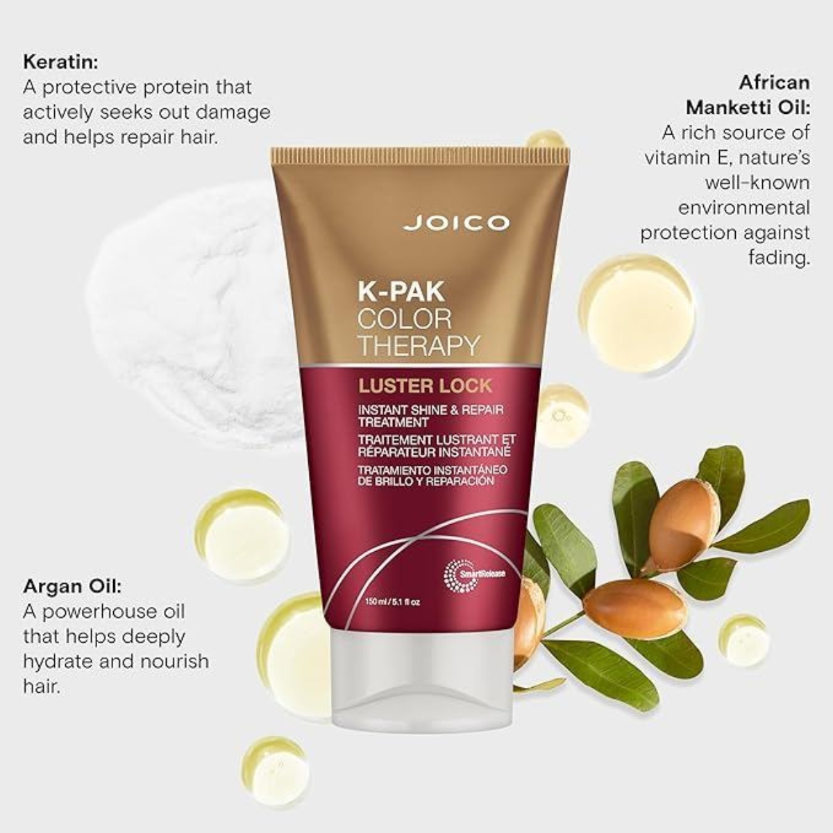 JOICO K-PAK COLOR THERAPY LUSTER LOCK INSTANT SHINE & REPAIR TREAT 150ml
